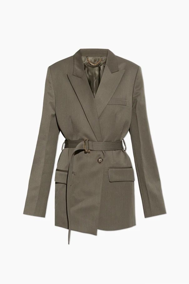 GRÜN Oversize-Blazer mit Gürtel