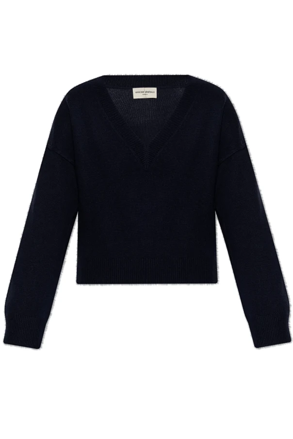 GRANATOWY Kaszmirowy sweter ‘Misty’