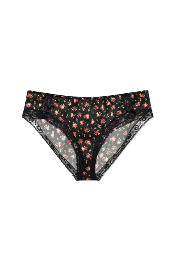 SCHWARZ Seidenfoulards mit Blumenmuster