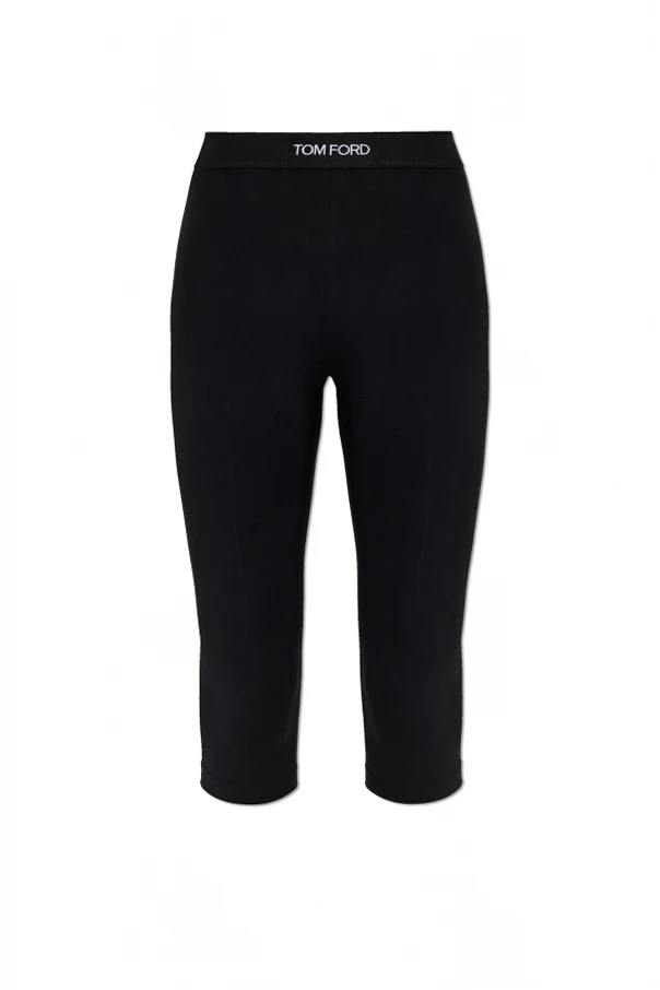 CZARNY Legginsy typu ‘capri’