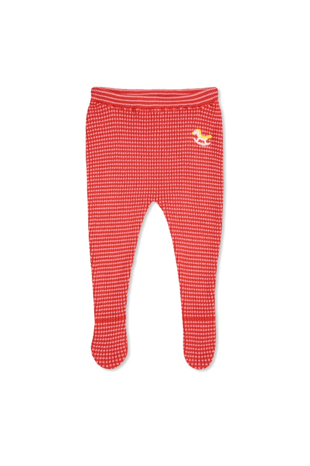 RED Pants with covered feet