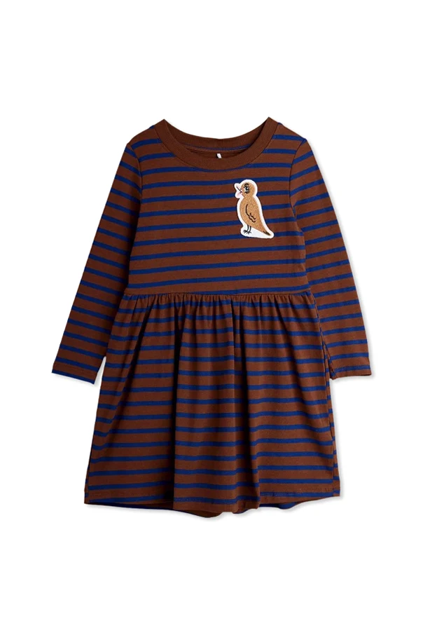BROWN Dress with applique