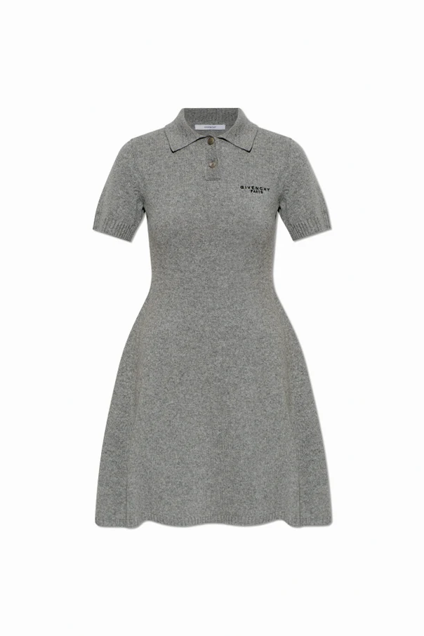 GRAU Kleid mit Logo