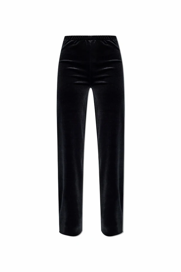 BLACK Velour sweatpants