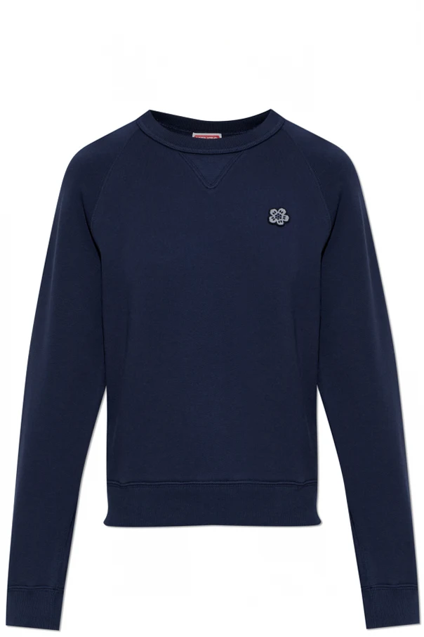 GRANATOWY Bluza z naszywką