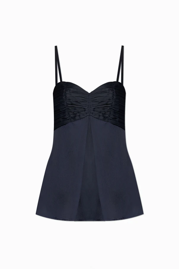 GRANATOWY Top ‘Cippie Satin’