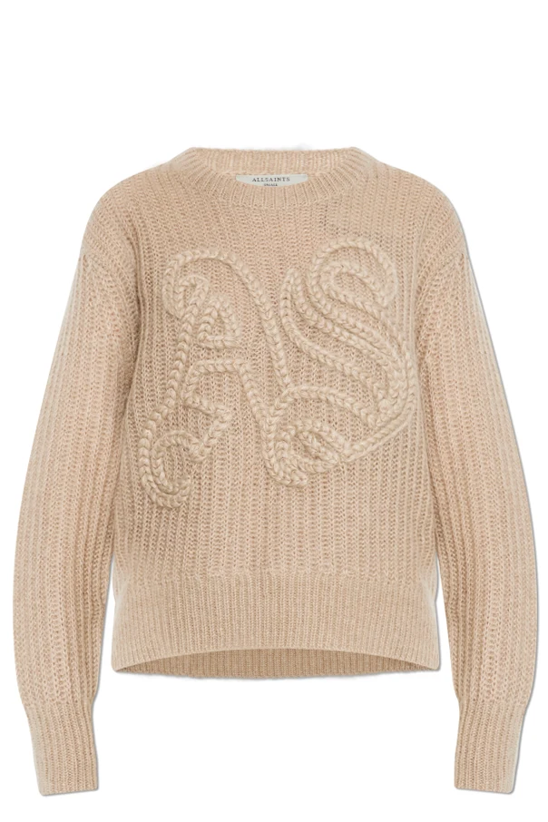 beige Sweater "Chain"