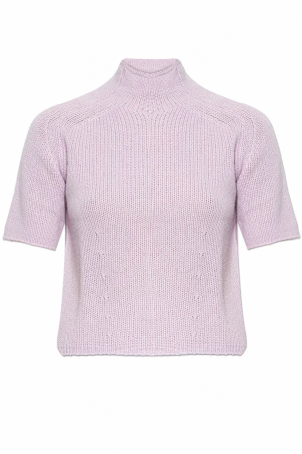 FIOLETOWY Kaszmirowy golf `Fride`