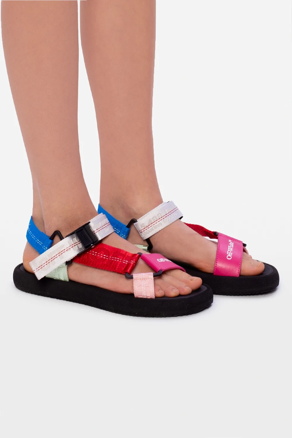 Sandals with logo