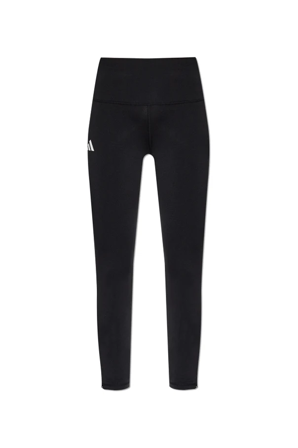 CZARNY Legginsy z logo