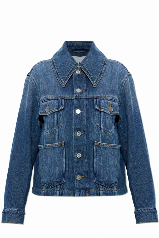 BLAU Jeansjacke mit Taschen