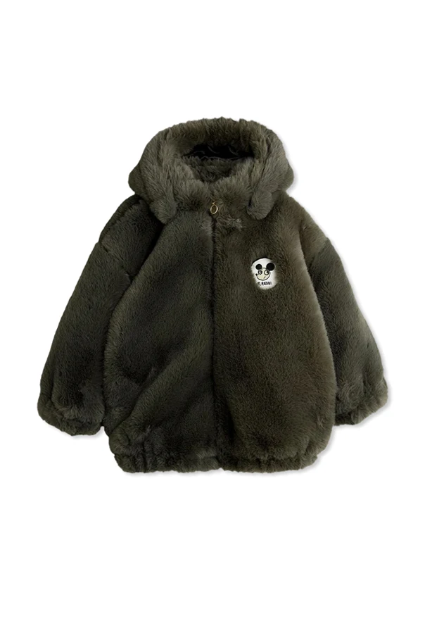 GREEN "Ritzratz" faux fur