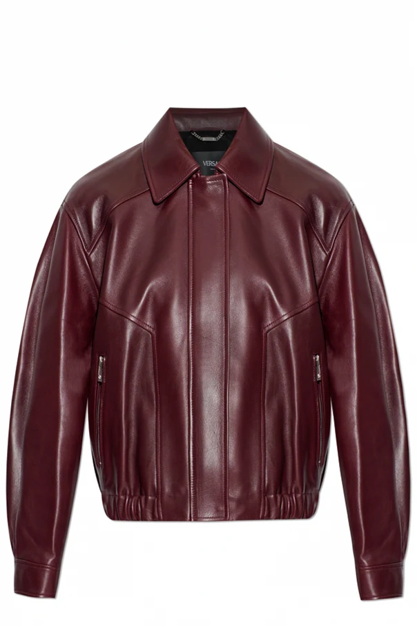 BURGUNDER Lederjacke