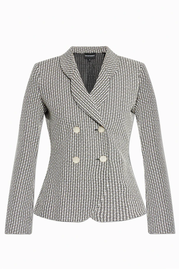 BLACK Double-breasted blazer