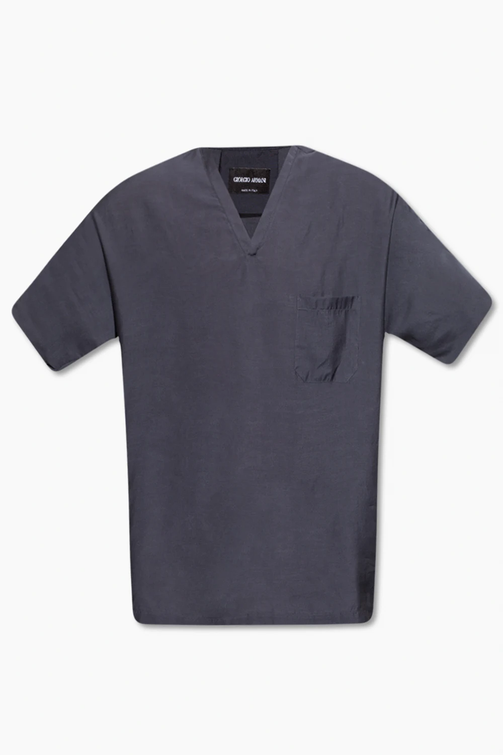 T-shirt z dekoltem w serek