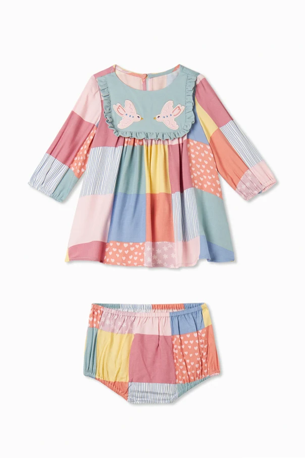 MULTICOLOUR Set: dress and panties