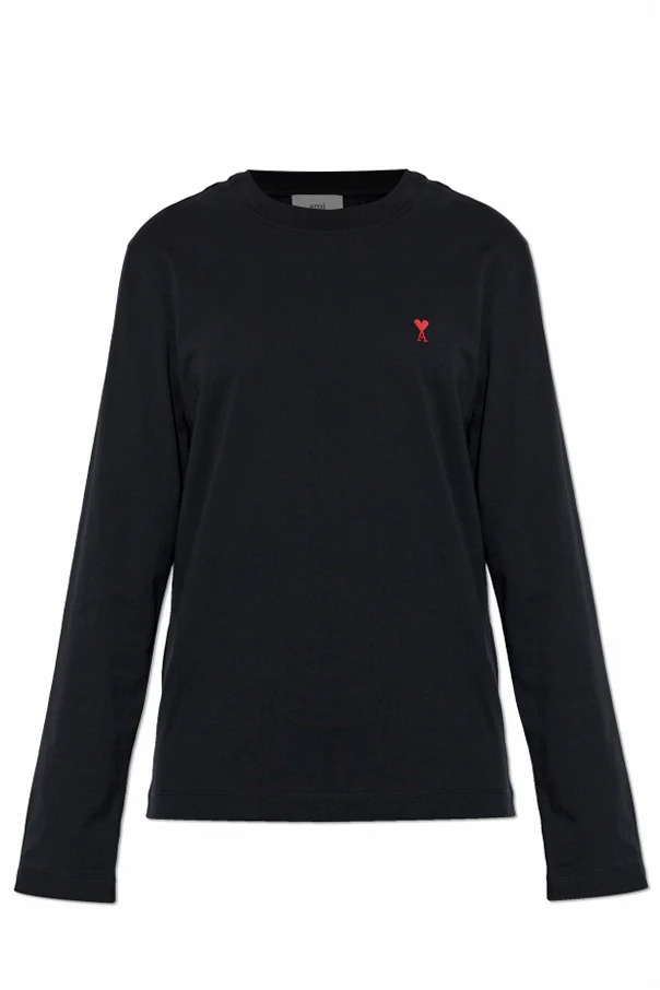 SCHWARZ Langarm-T-Shirt