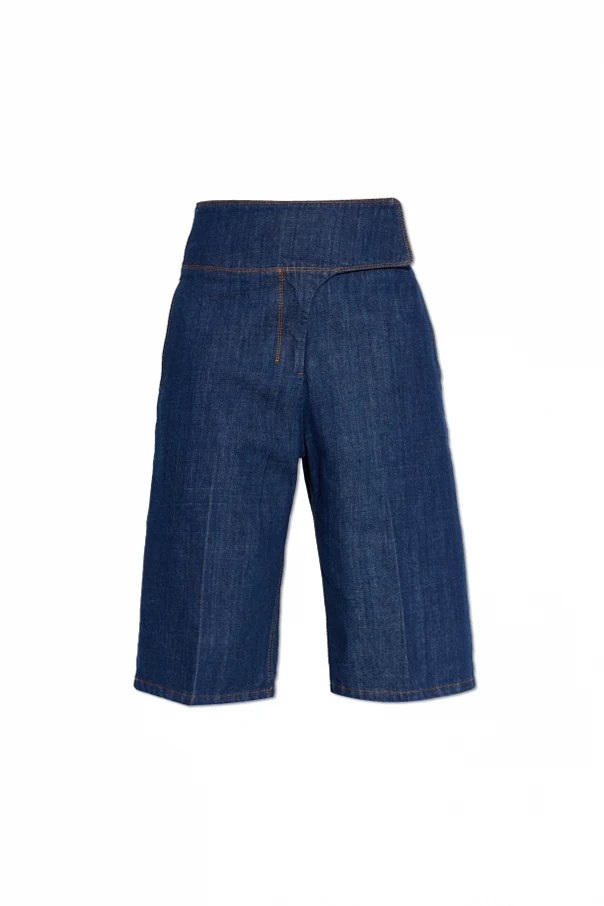 NAVY BLUE Denim shorts