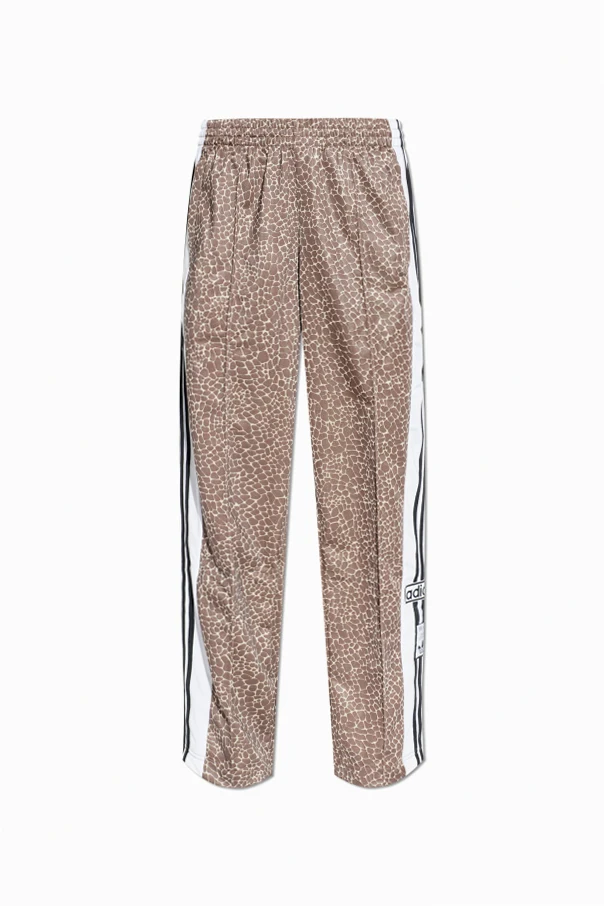 BROWN Animal print sweatpants