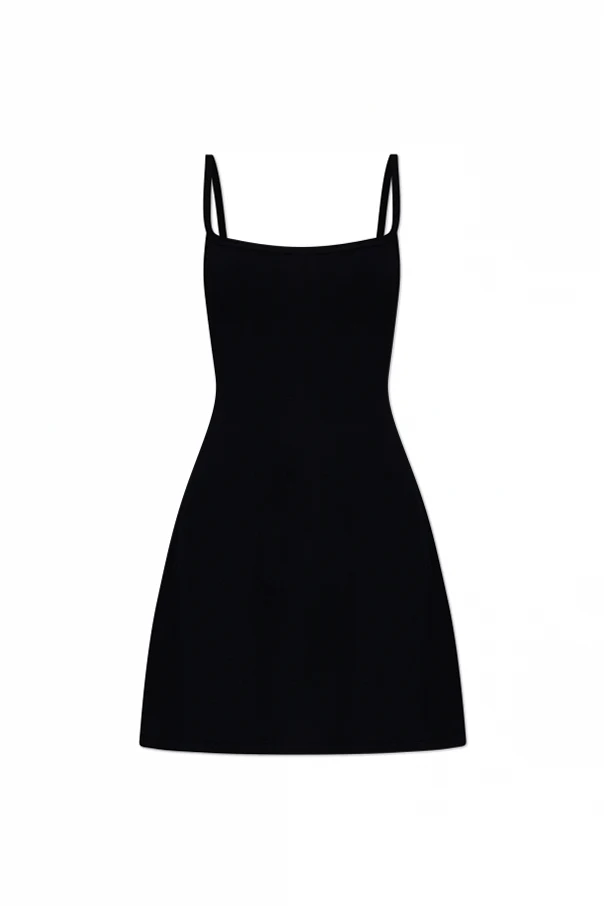 SCHWARZ Schulterfreies Kleid