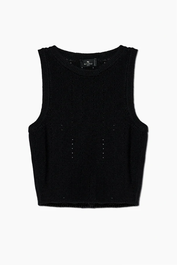 SCHWARZ Kurzes Top