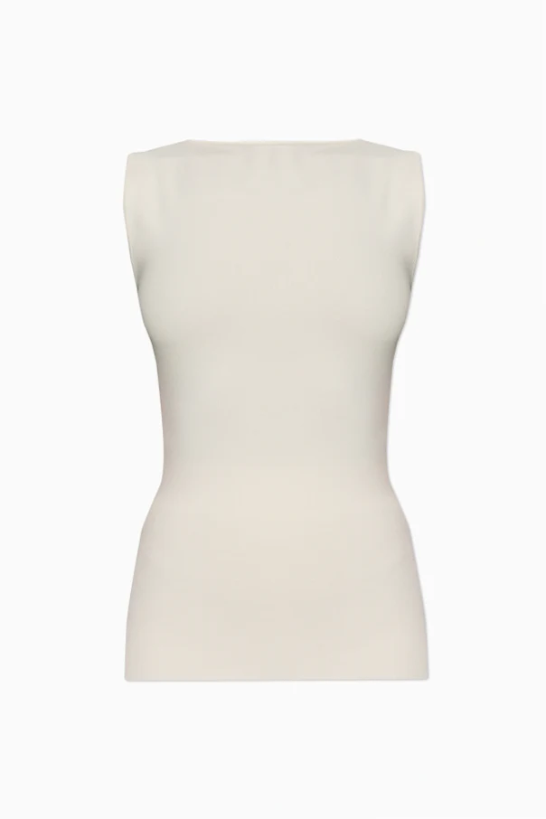 BIAŁY  Top bez rękawów