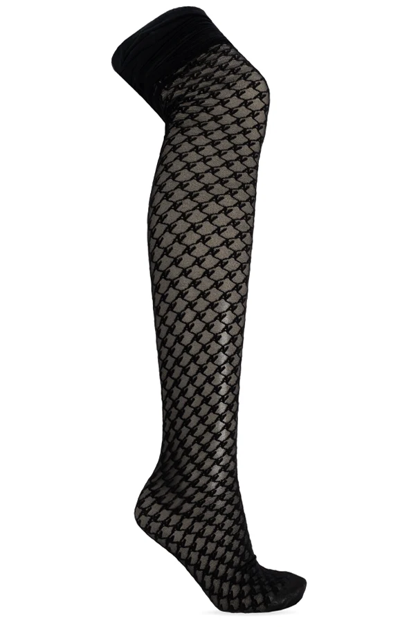 BLACK Tights with logo