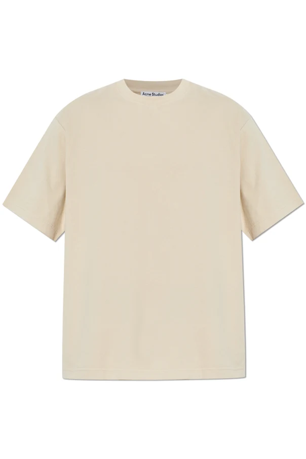 beige Cotton T-shirt