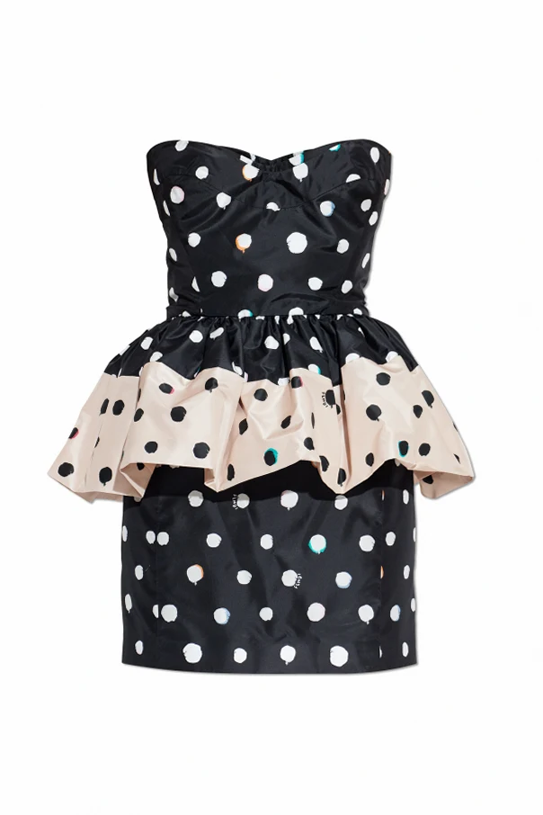 SCHWARZ Schulterfreies Kleid