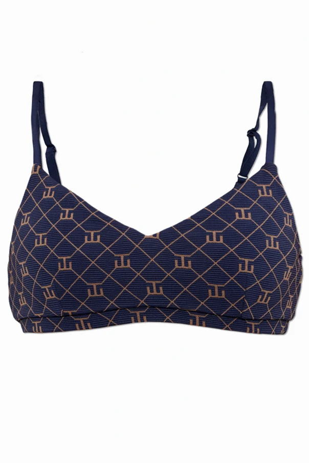 GRANATOWY Biustonosz sportowy `Ezra`