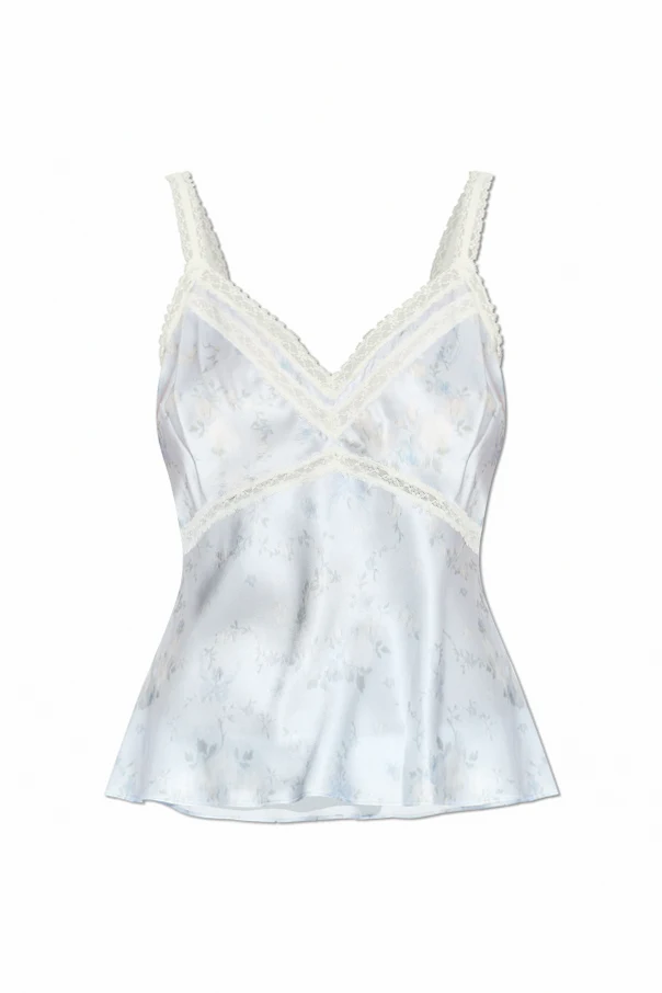 BLUE Silk top ‘Lirena’