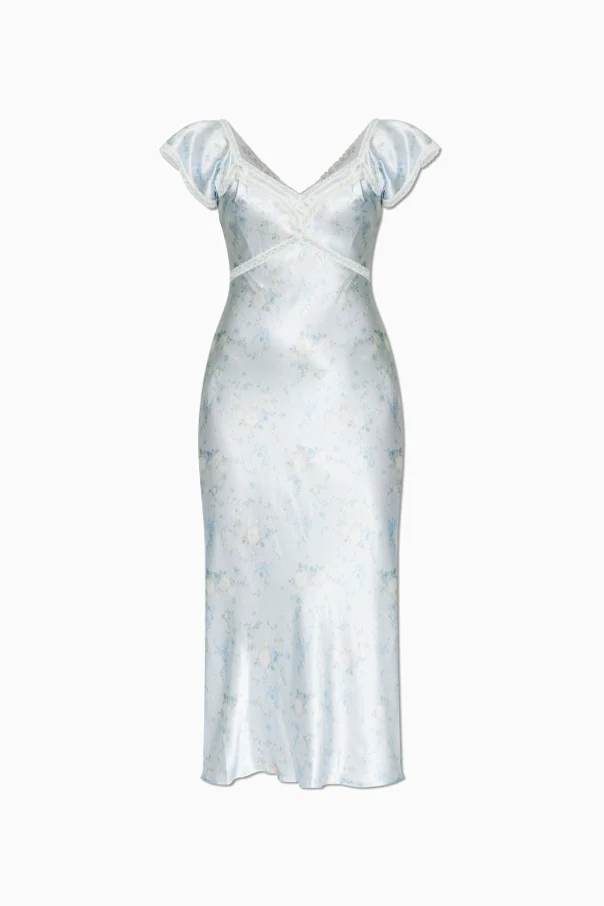 BLUE Silk dress ‘Eline’