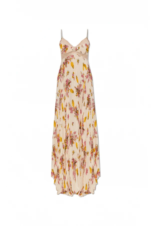 CREME Schulterfreies Kleid