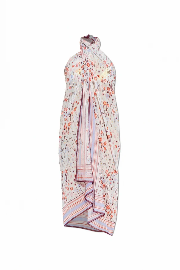 MEHRFARBIG Schal mit Blumenmuster