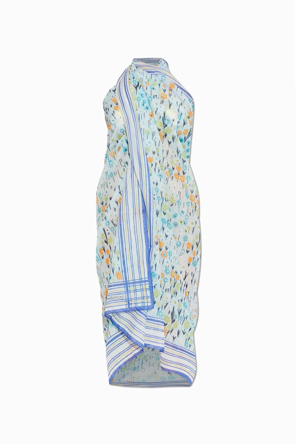 MEHRFARBIG Pareo mit Blumenmuster