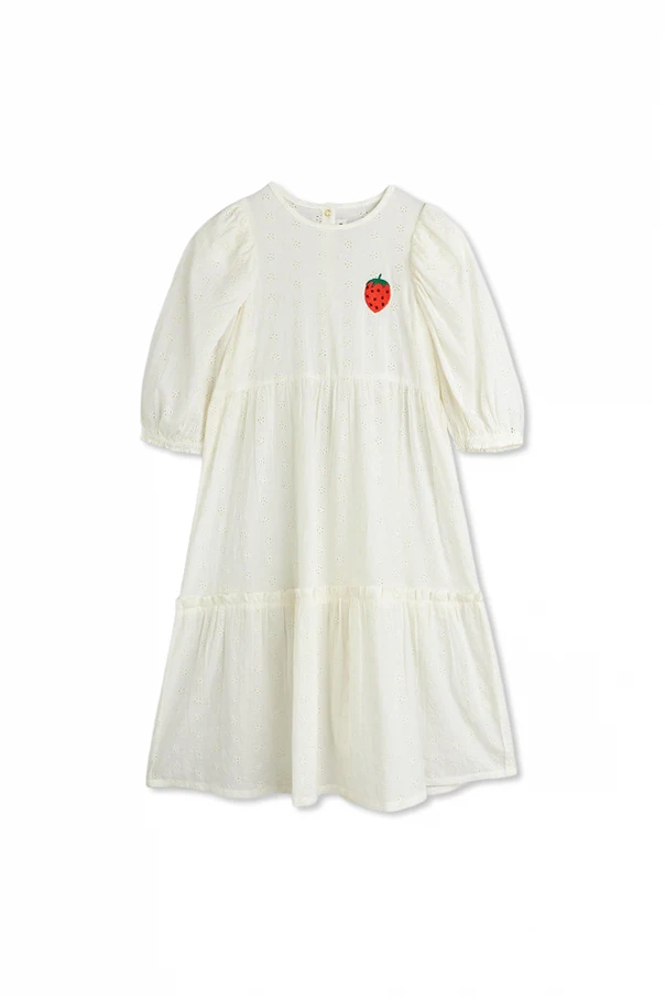 WHITE Openwork dress