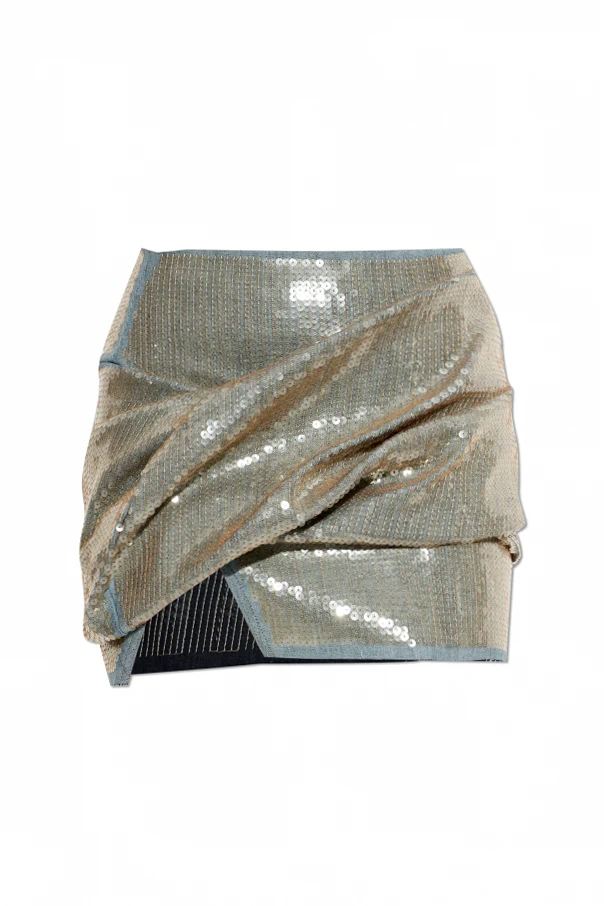 BLAU Asymmetrisch geschnittener Rock