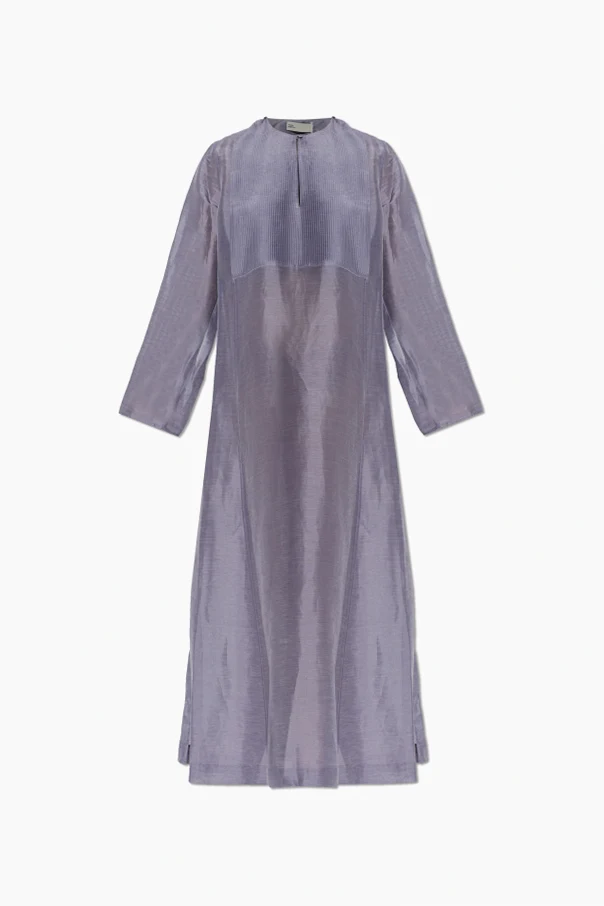 LILA Kleid mit langen Ärmeln