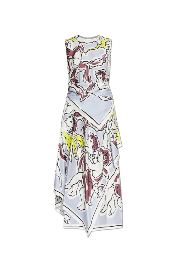 MEHRFARBIG Seidenkleid