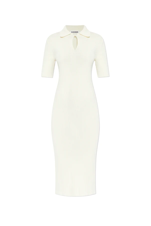 CREME Woll Polo Kleid