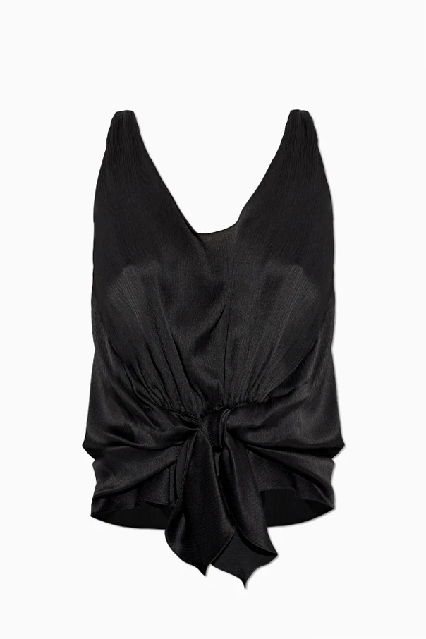 BLACK Silk camisole top