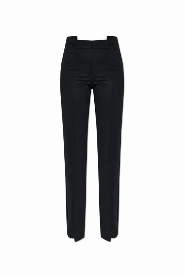 BLACK Pants with stitching on the legs