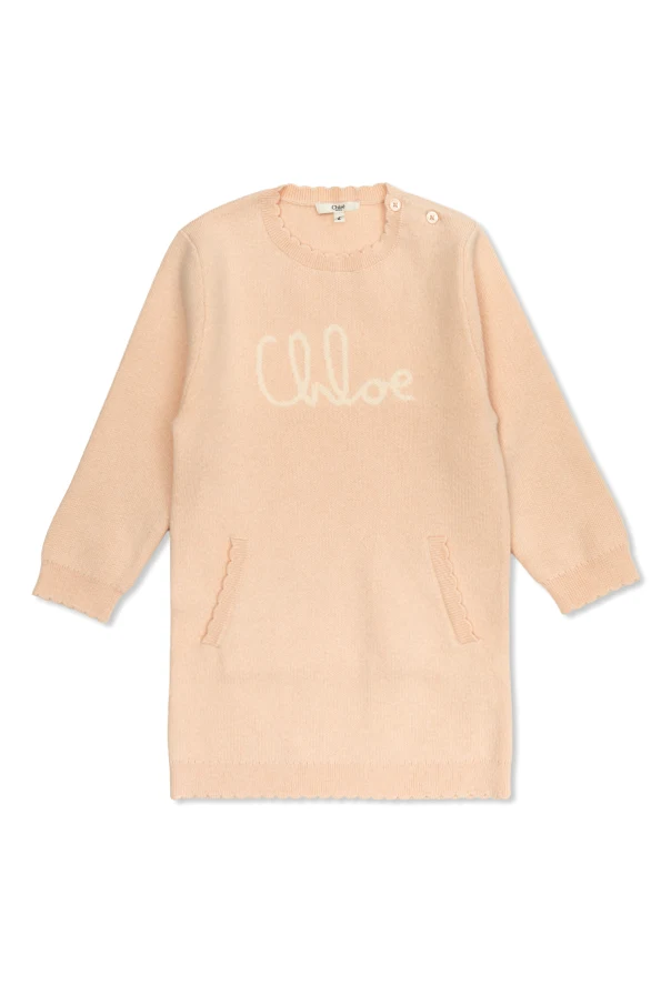 PINK Cotton dress with pocket