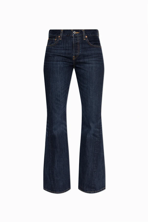 NAVY BLUE Jeans with flared legs