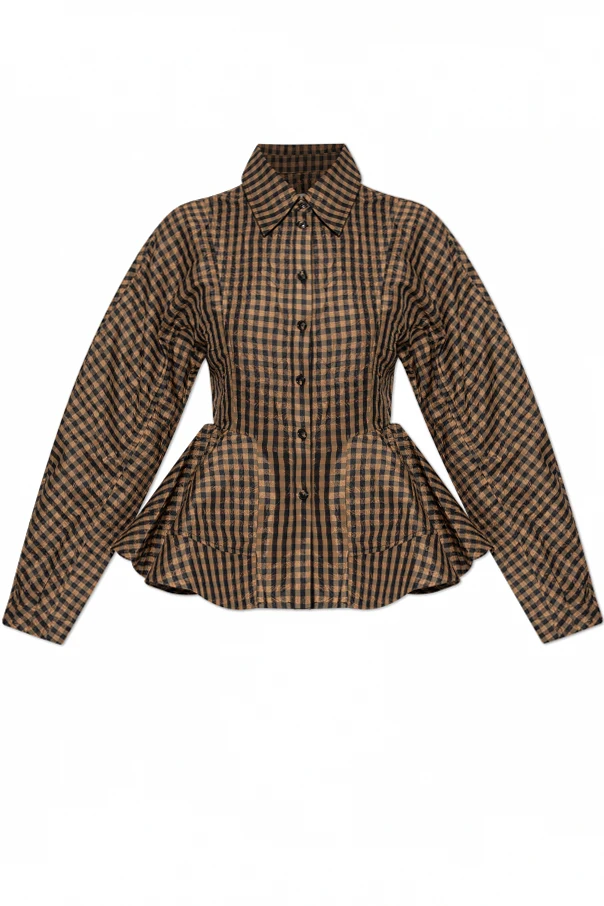 BRAUN Bluse mit Schößchen
