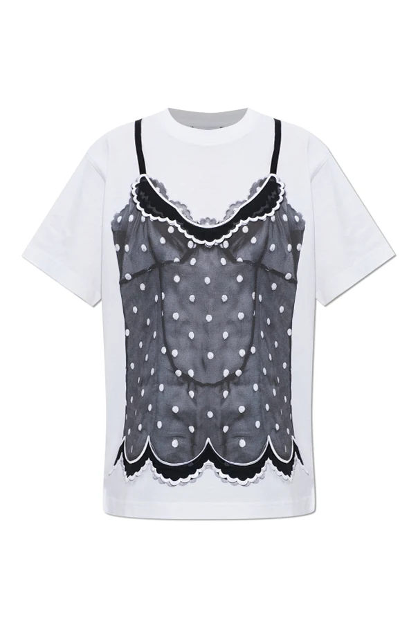 WEISS T-Shirt mit Aufdruck