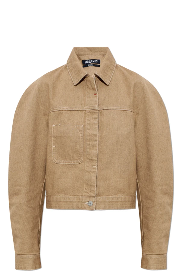 BROWN ’Ovalo Cargo’ denim jacket