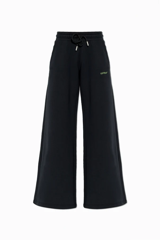 BLACK Sweatpants with logo