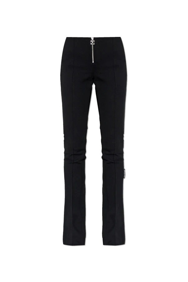 SCHWARZ Hose mit ausgestelltem Bein