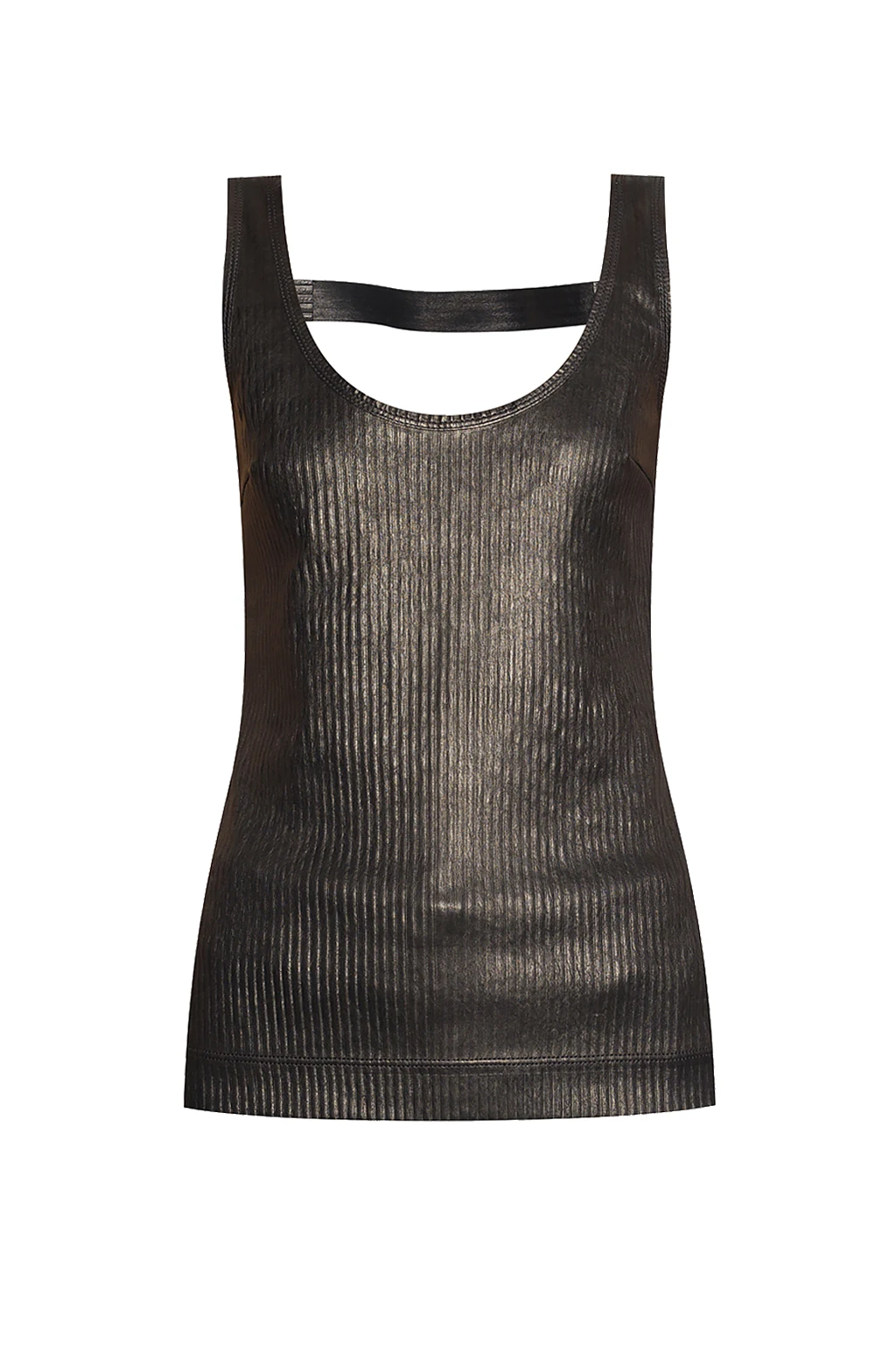 Leather slip top